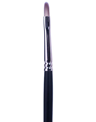 Pinceau manche court/poils synthétiques ovale