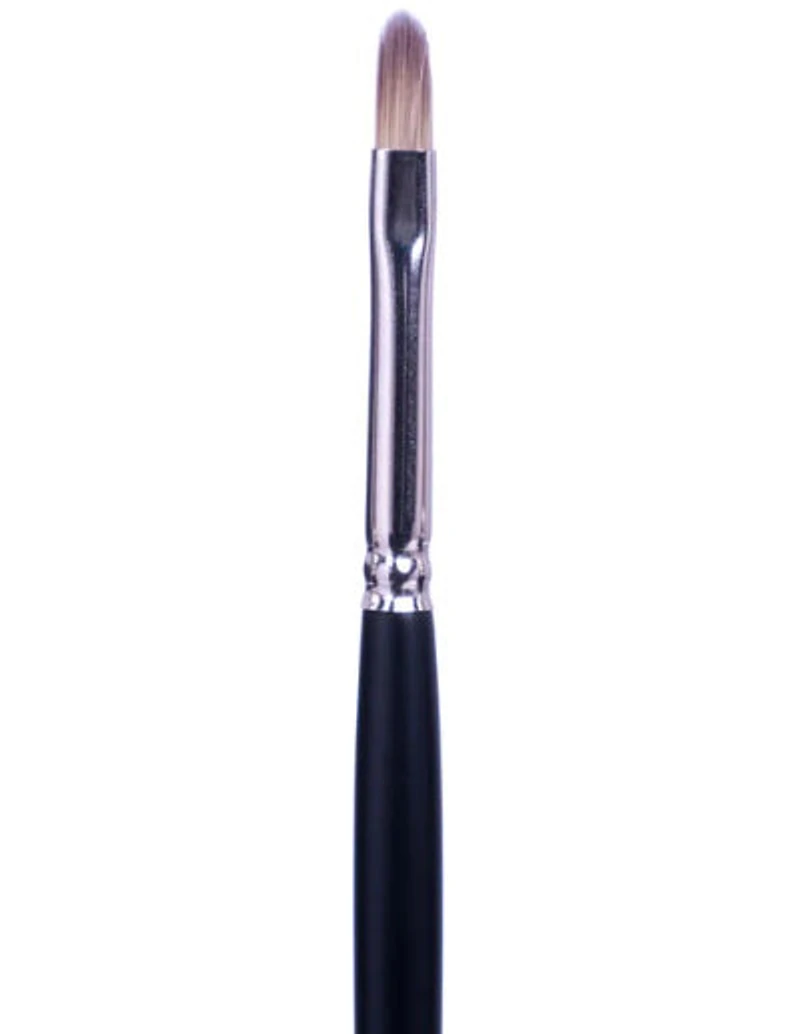 Brush Short Handle/Synthetic Bristle Filbert