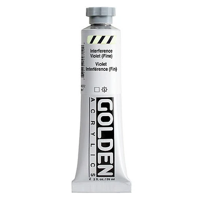 Acrylic heavy body - 2 oz interference violet fine s7