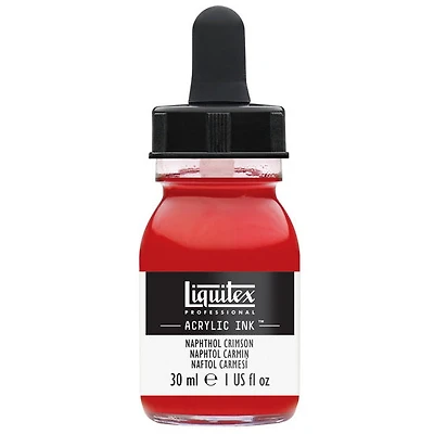 Acrylic Ink Naphthol Crimson- 30ml