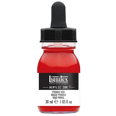 Encre acrylique rouge pyrrole - 30ml