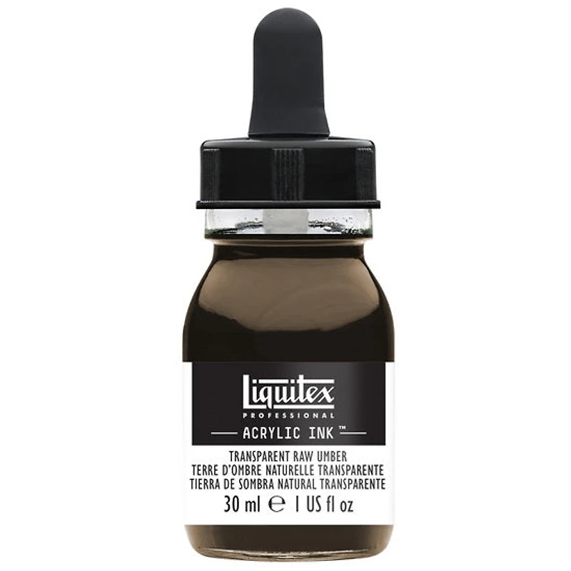 Acrylic Ink Transparent Raw Umber- 30ml