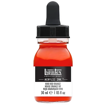 Encre acrylique rouge orange vif - 30ml