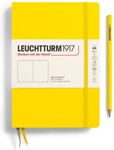 Cahier de notes uni a5 251p citron