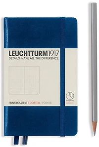 Cahier de notes uni a6 187p marine