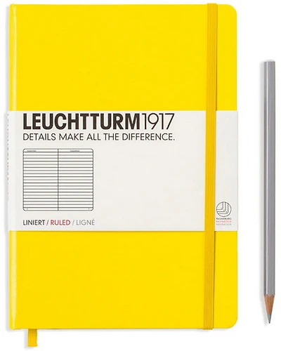 Cahier de notes ligné a5 251p citron