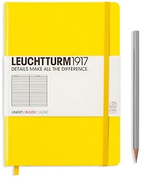 Cahier de notes ligné a5 251p citron