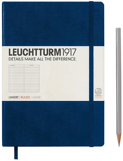 Cahier de notes ligné a5 251p marine