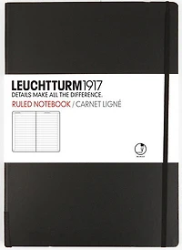 Cahier de notes ligné a5 251p noir