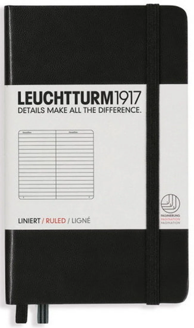 Cahier de notes ligné a6 187p noir