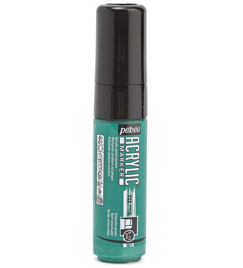Acrylic marker - decomarker - 5-15mm - emerald green