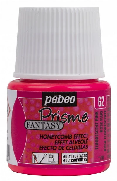 Peinture à effet - fantasy prisme - 45ml - rose fluorescent
