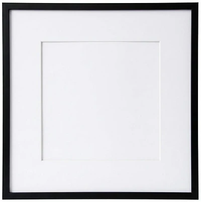 Cadre photo en bois noir - 8x8po pp 4x4po