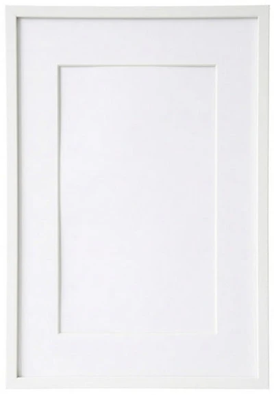Cadre photo en bois blanc - 18x24po pp 12x18po