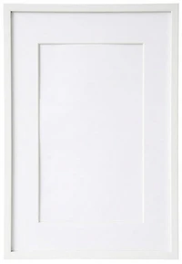 Photo Frame Wood White - 18X24" mat 12X18"