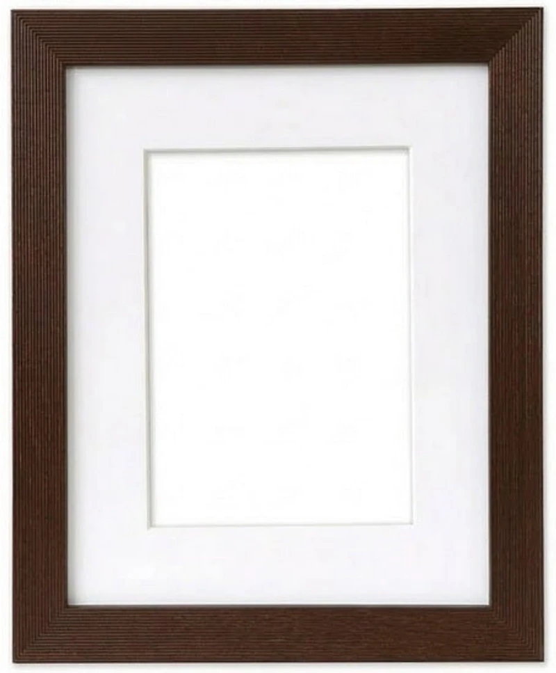 Wood Frame 2-In-1 Dark Brown -11X14" mat 8x10"