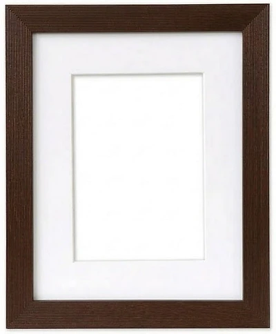 Cadre en bois 2 en 1 brun foncé - 11x14po pp 8x10po