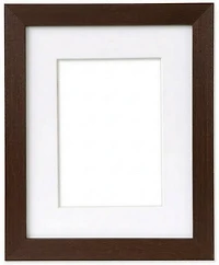 Wood Frame 2-In-1 Dark Brown -11X14" mat  8x10"
