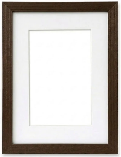 Cadre en bois 2 en 1 brun foncé - 16x20po pp 11x14po
