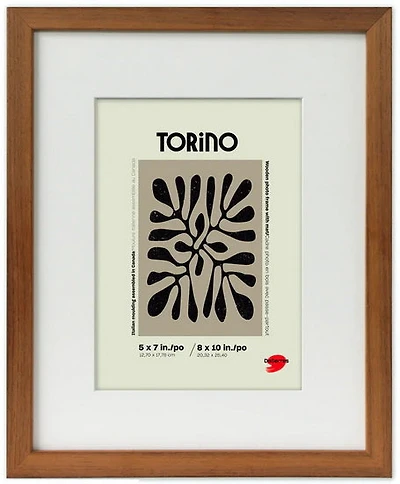 Cadre en bois 2 en 1 brun - 11x14po pp 8x10po