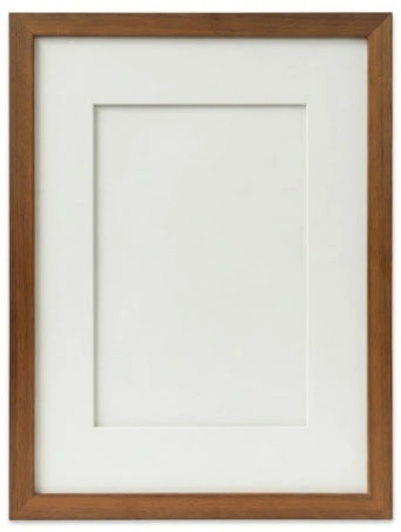 2-In-1 Frame Brown Wood - 16x20" mat 11x14"