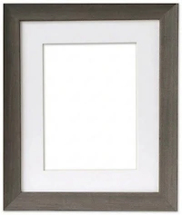 Verona 2 in 1 2-In-1 Frame Gray Wood - 16x20" mat 11x14"