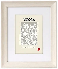 Cadre en bois 2 en 1 blanc - 11x14po pp 8x10po