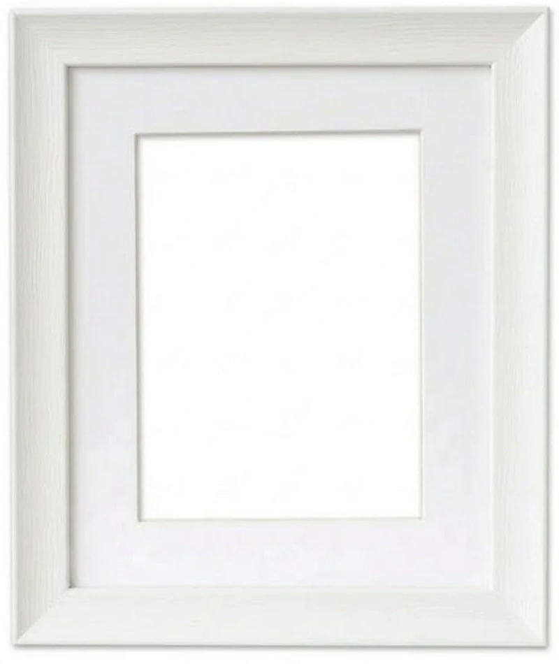 2-In-1 Frame White Wood - 16x20" mat 11x14"