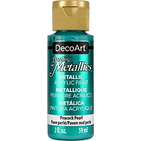 Acrylique americana métallique  bleu paon perle - 60ml