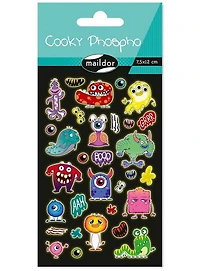 Autocollants *cooky* phospho. monstres