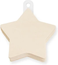12 Formes bois - étoile - 8cm