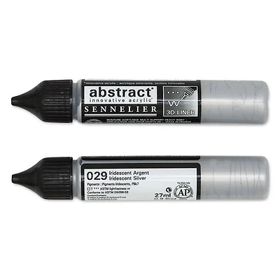 Acrylic marker - abstract - 27ml - iridescent silver