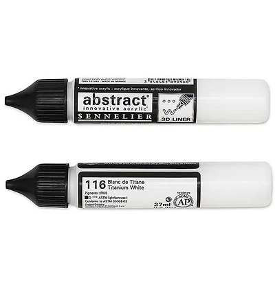 Marqueur acrylique - abstract - 27ml - blanc de titane