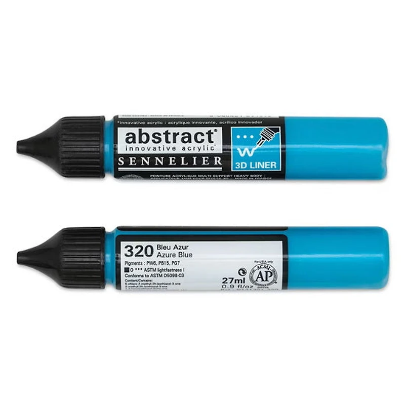 Acrylic marker - abstract - 27ml - azure blue