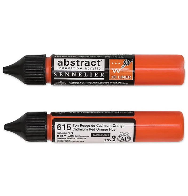 Acrylic marker - abstract - 27ml - cadmium red orange hue