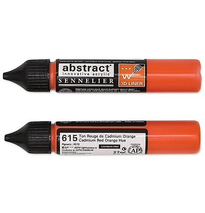 Acrylic marker - abstract - 27ml - cadmium red orange hue