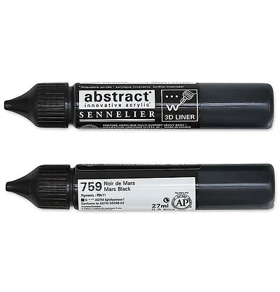 Marqueur acrylique - abstract - 27ml - noir de mars