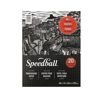 Bloc papier gravure - 8.5x11po