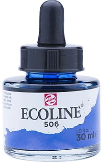 Encre aquarelle ecoline outremer foncé - 30ml