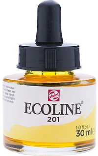 Encre aquarelle ecoline jaune clair - 30ml