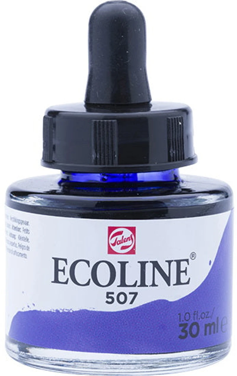 Encre aquarelle ecoline violet outremer - 30ml