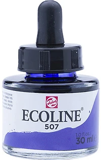 Encre aquarelle ecoline violet outremer - 30ml