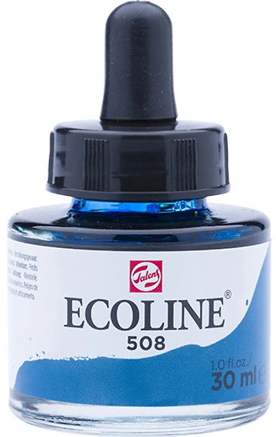 Encre aquarelle ecoline bleu de prusse - 30ml