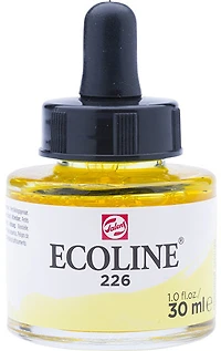 Encre aquarelle ecoline jaune pastel - 30ml