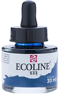 Encre aquarelle ecoline indigo - 30ml