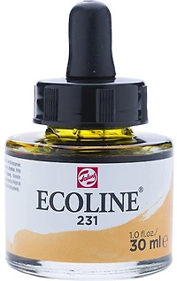 Encre aquarelle ecoline or ocre - 30ml