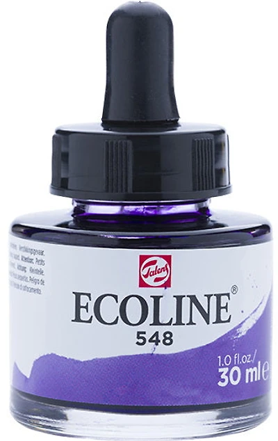 Encre aquarelle ecoline bleu violet - 30ml