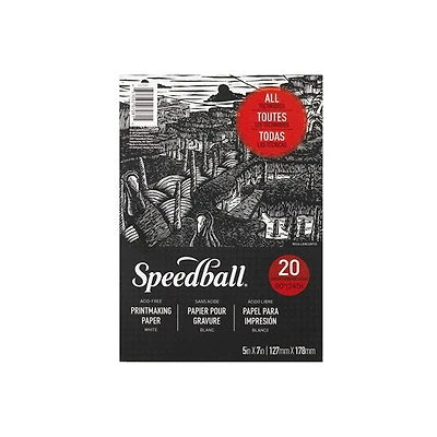 Bloc papier gravure - 5x7po