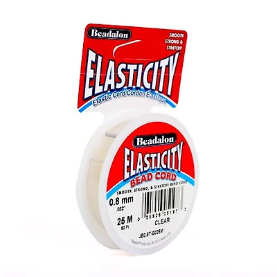 Fil elastique - 0.8mm - transparent - 25m
