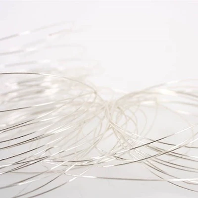 Round german style wire - 0.81mm - silver - 6m